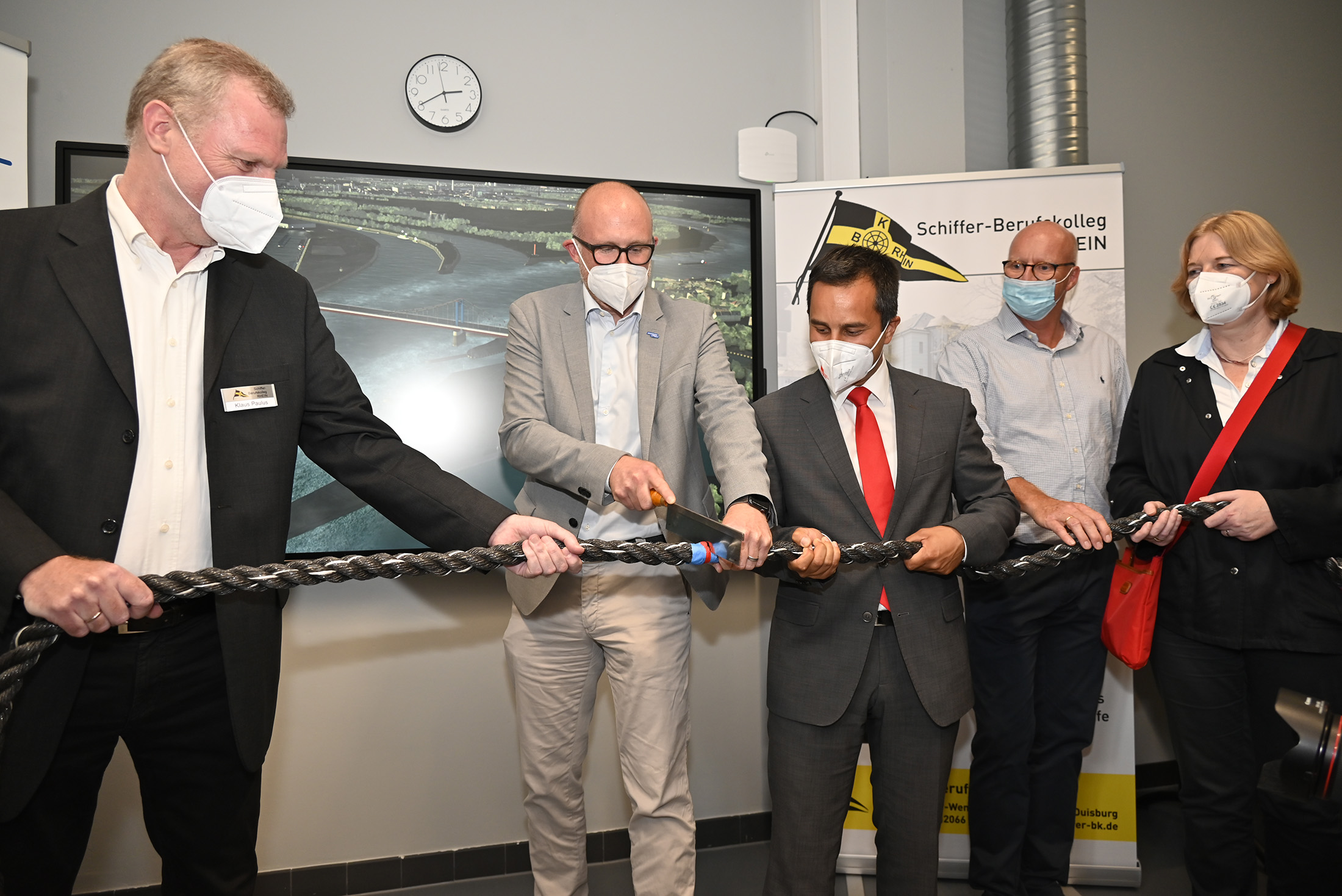 Eröffnung des Flachwasserfahrsimulators SANDRA II im Schifferberufskolleg RHEIN