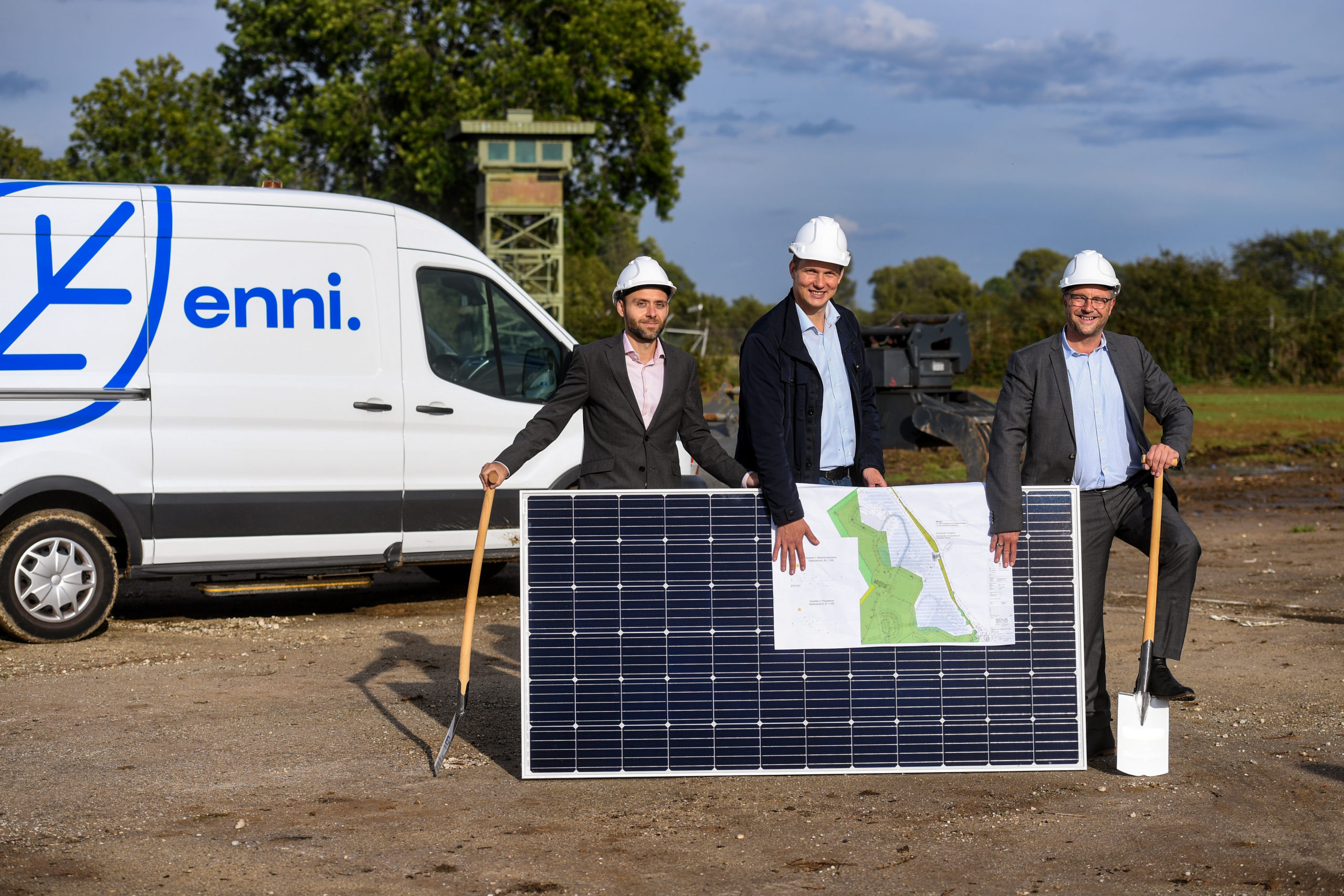 Grünes Licht für Energiewendeprojekt Enni startet am alten NIKE-Standort den Bau eines Solarparks in Xanten