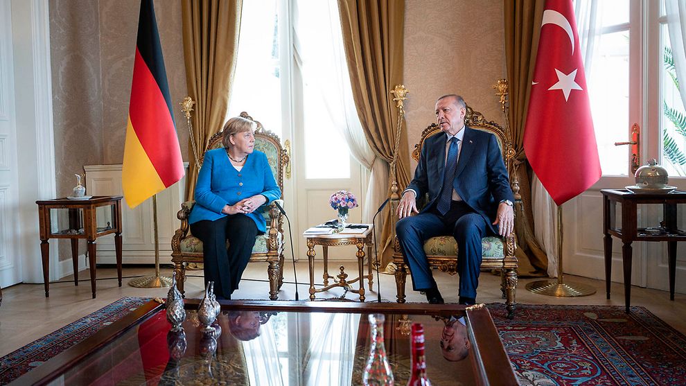Kanzlerin Merkel trifft Präsident Erdogan