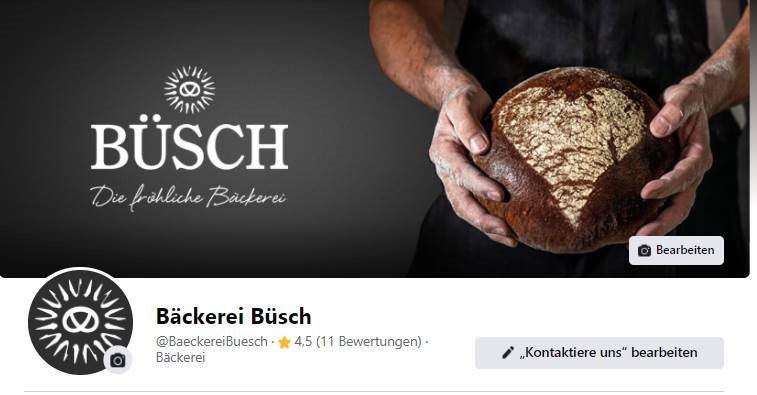 Handwerksbäckerei Büsch jetzt auch bei Facebook und Instagram