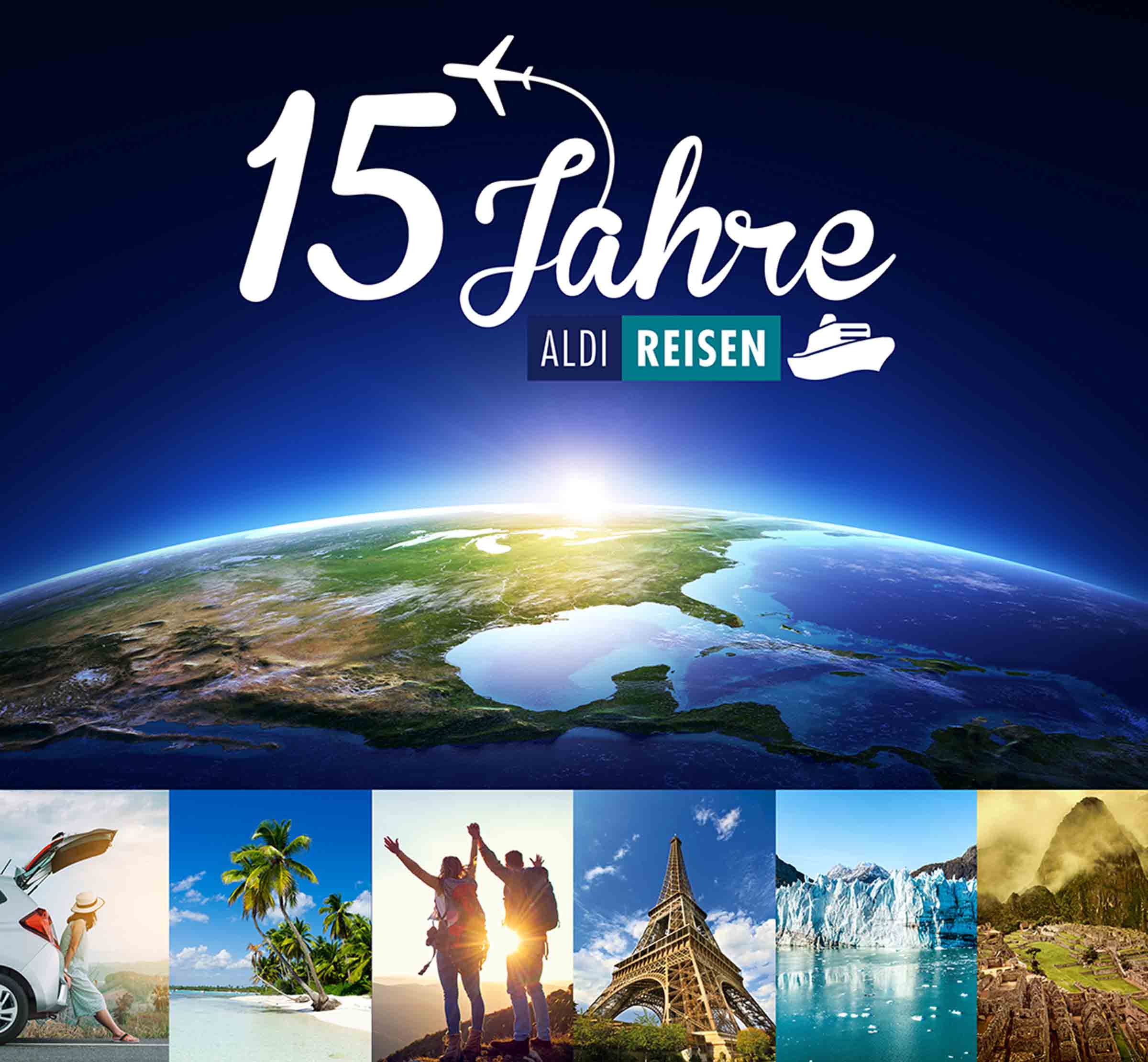 Einmal rund um den Globus: ALDI Reisen wird 15 Jahre alt