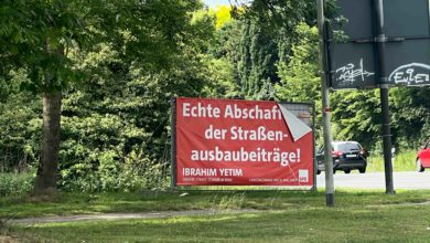 Information Nutzung der Bauzäune durch das moersfestival