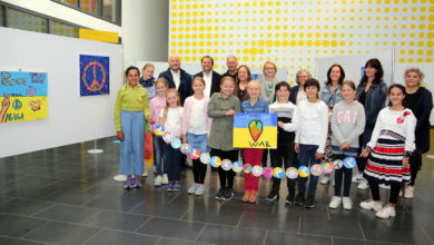 Grundschule Hülsdonk und Bibliothek setzen sich für Frieden ein