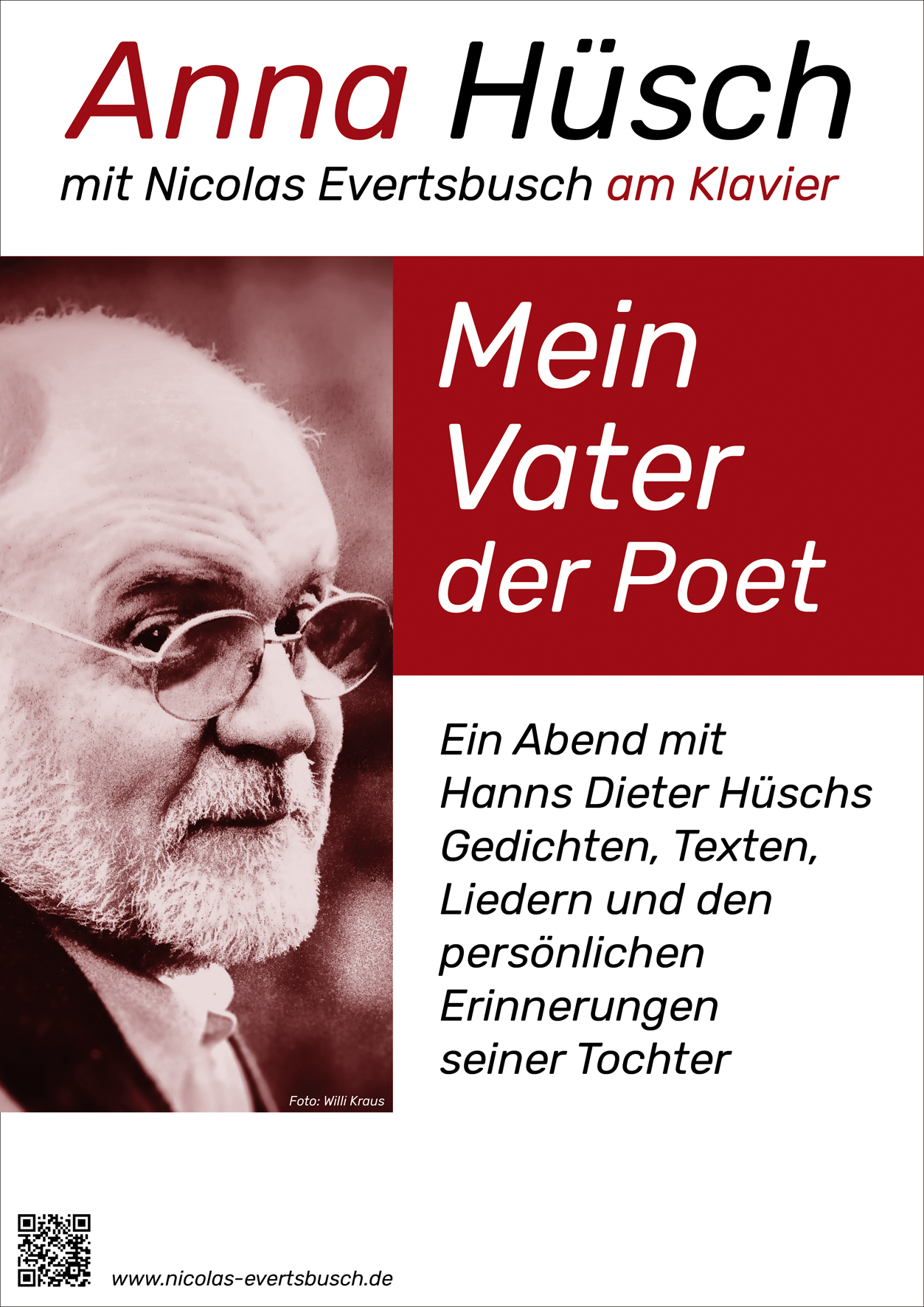 Lesung mit Anna Hüsch am 18. Juni: Mein Vater, der Poet 