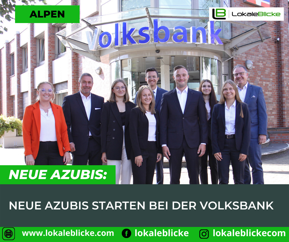 Neue Azubis starten bei der Volksbank