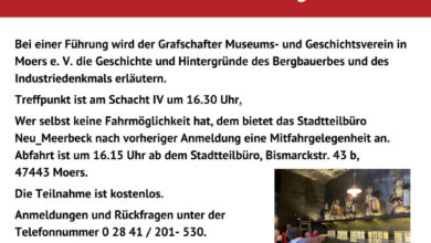 Stadtteiltreff Neu_Meerbeck: Führung durch die Ausstellung im Schacht IV