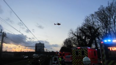 Schwerer Verkehrsunfall mit mehreren Verletzten auf der A40