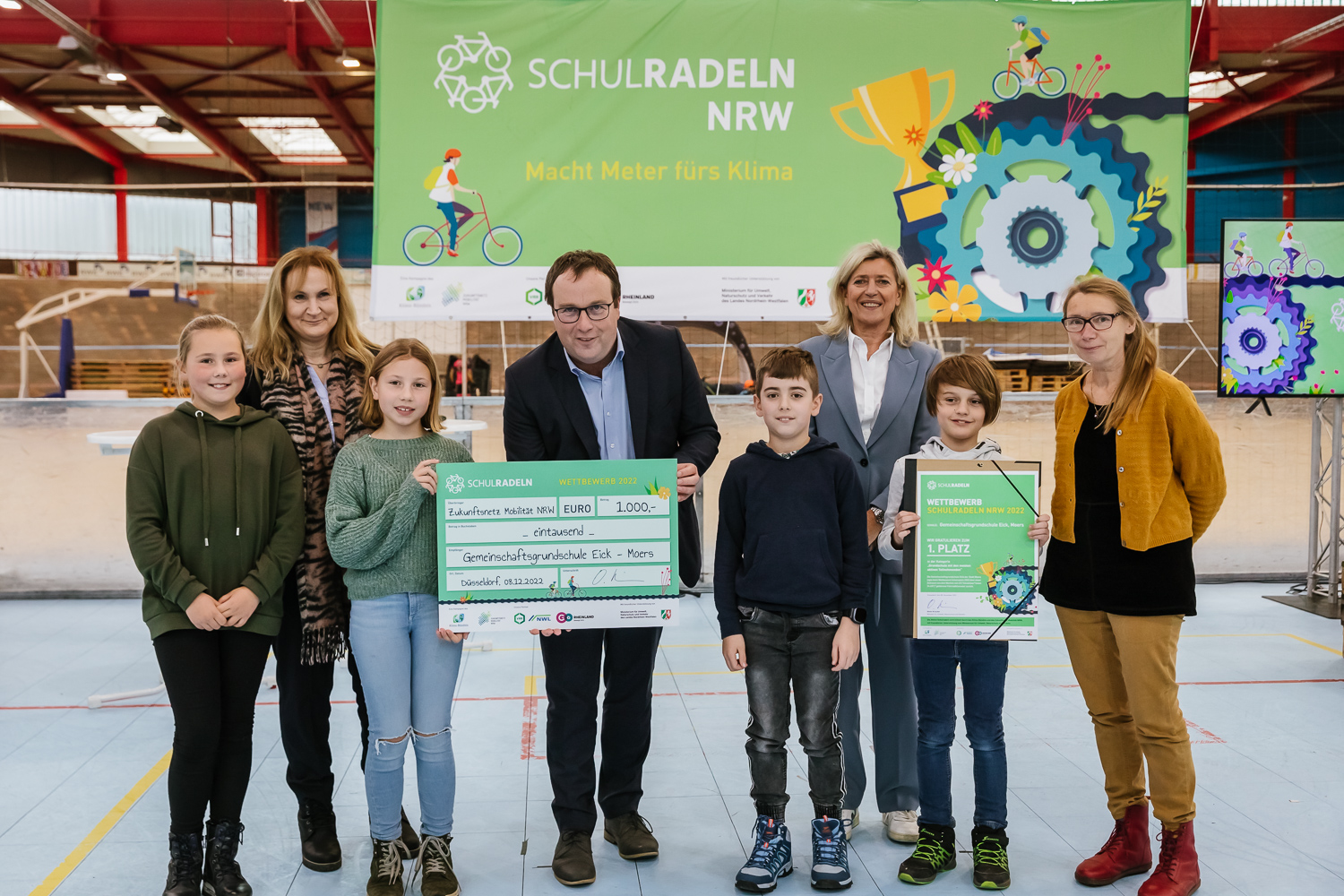 Grundschule Eick gewinnt im Landeswettbewerb ‚Schulradeln NRW‘ doppelt