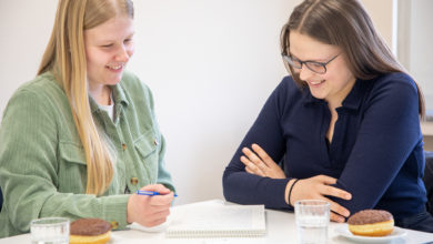 Studentenstammtisch in der Bethanien Akademie Moers