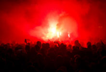 Friedliches Revierderby - zwei Geschädigte durch Pyrotechnik