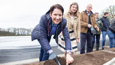 Landwirtschaftsministerin Silke Gorißen eröffnet nordrhein-westfälische Spargelsaison 2023 in Wesel