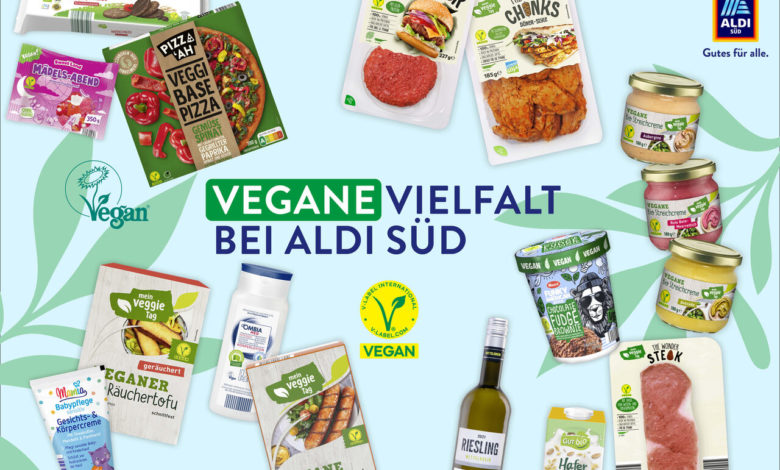 ALDI SÜD: Anzahl der veganen Produktsorten steigt auf über 950