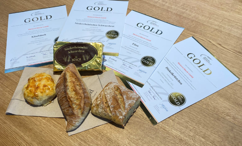 Deutsches Brotinstitut zeichnet aus: Vier Mal „Gold“ für Handwerksbäckerei Büsch
