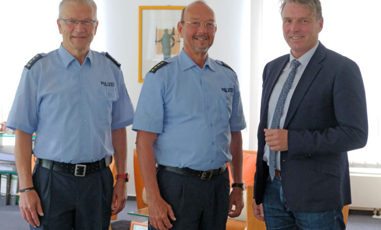 Leitender Polizeidirektor Kühn besuchte Bürgermeister Fleischhauer