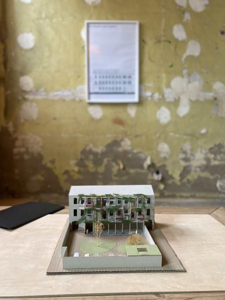 Modell des Krefelder Gründungszentrums an der Luisenstraße 32; Nutzungsrechte: KREFELD BUSINESS